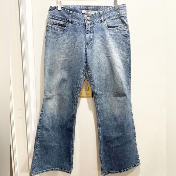 VINTAGE Y2K EXPRESS Precision Fit woman's bootcut denim jeans - Picture 10 of 11